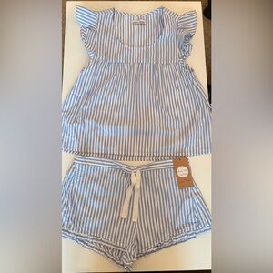 The Sleep Shirt Monika Hibbs 2 Piece Shirt Sleep Set Medium NWT PreppyChic